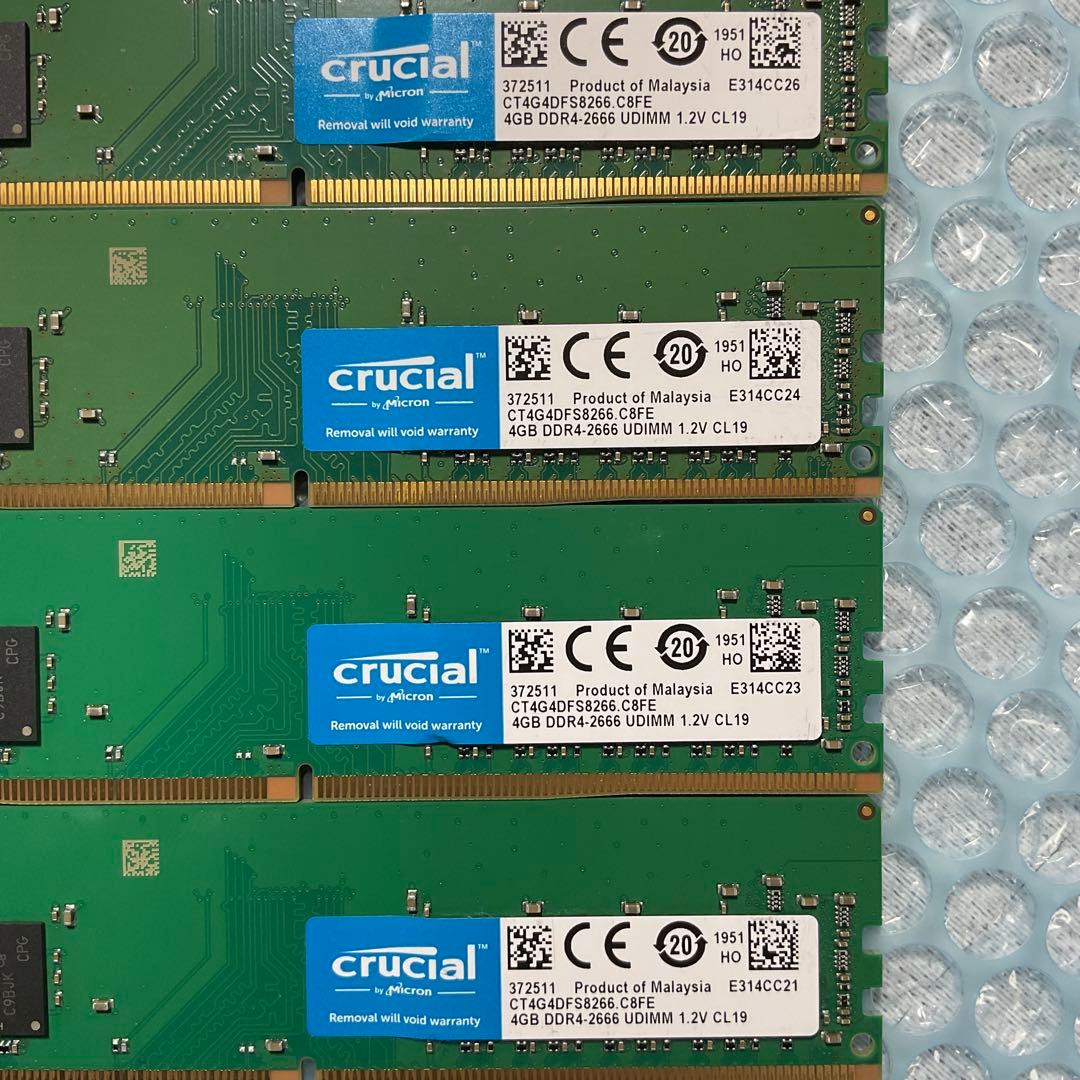 DDR4-2666 16GB=4GB×4 CT4G4DFS8266.C8FE ②