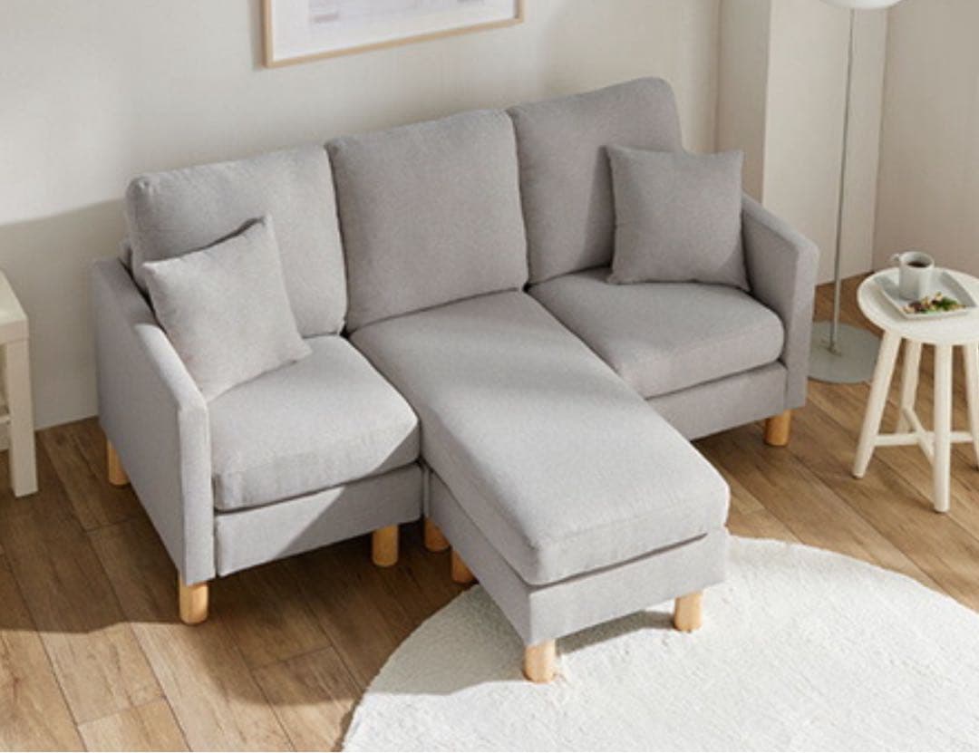 ソファ　ソファー　リビングソファ　L字ソファ　フロアソファ　グレー