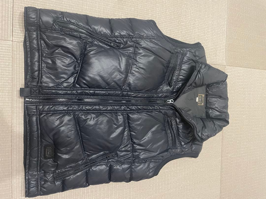 ブラック ダウンベスト XXL