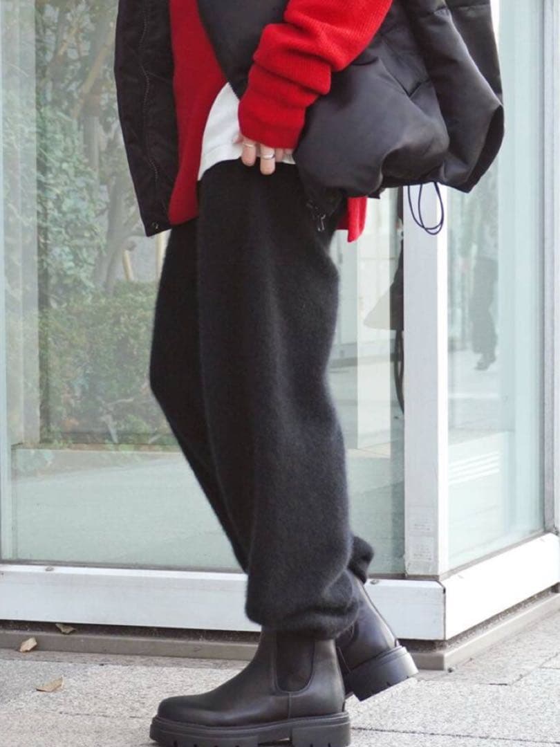 Deuxieme Classe【enrica】ラクーンミックス ニットパンツ