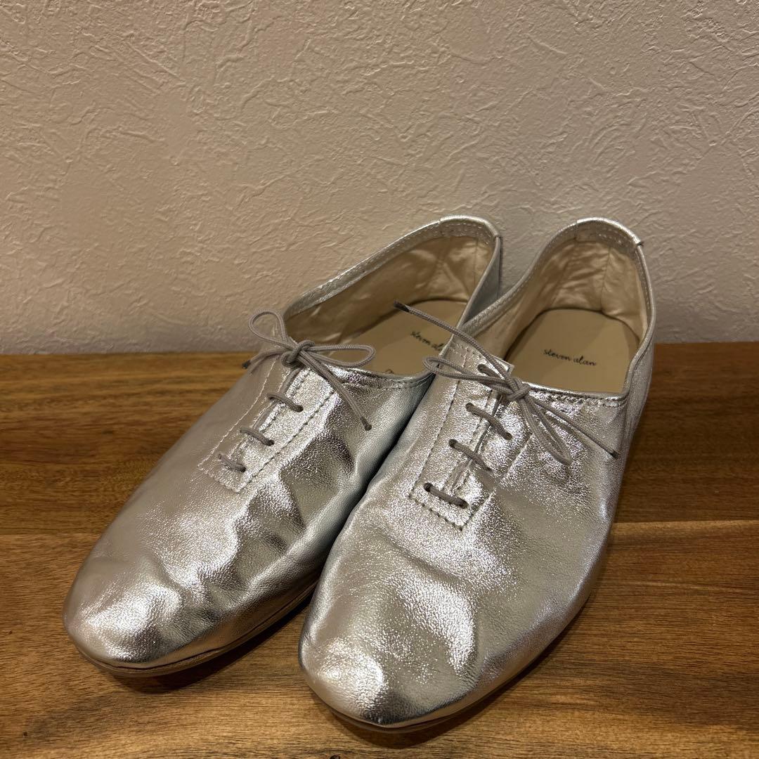 美品　Porselli × Steven Alan　ジャズシューズ　シルバー