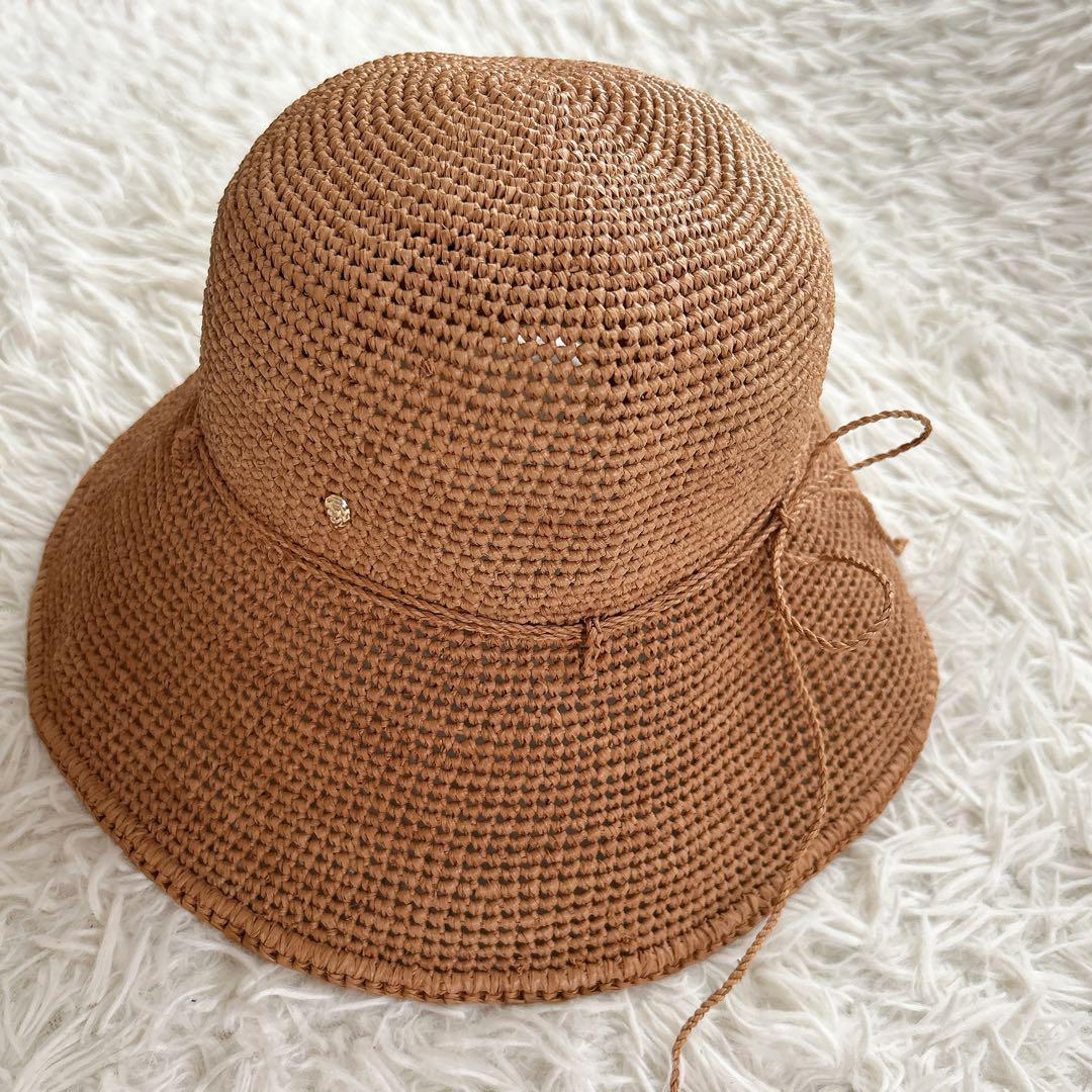 ヘレンカミンスキー　プロバンス　ラフィアハット　　ブラウン