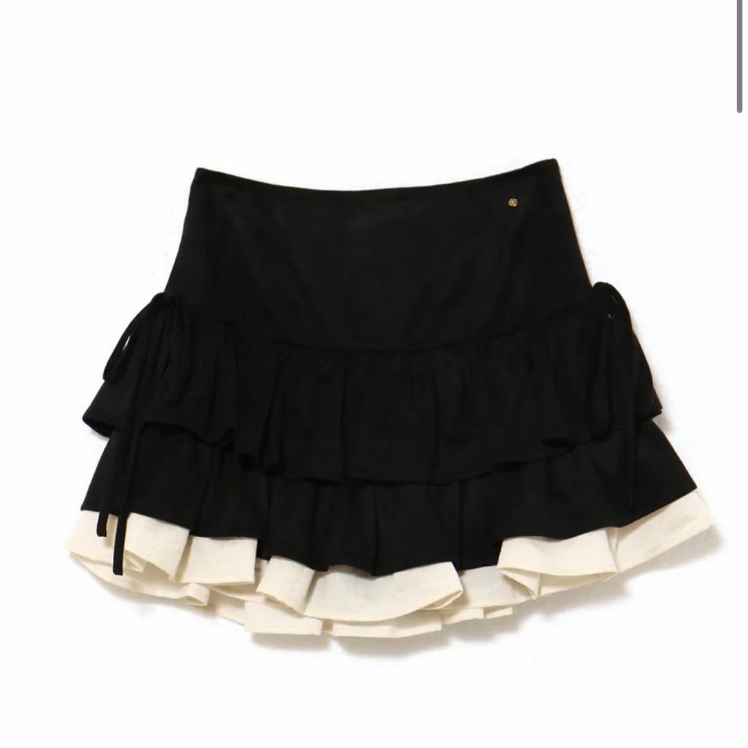 Mel gather skirt 黒