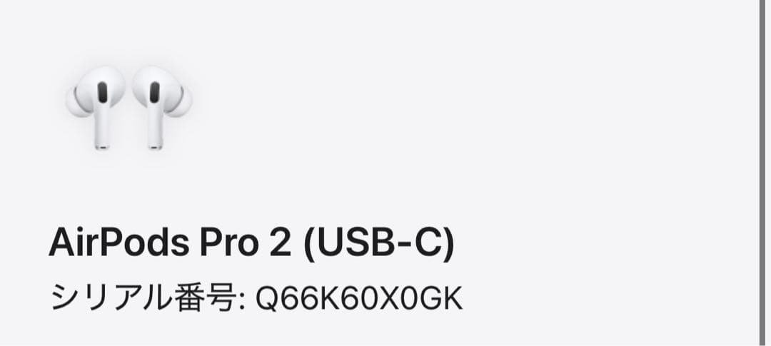 AirPods Pro 第二世代　(動作確認済み)