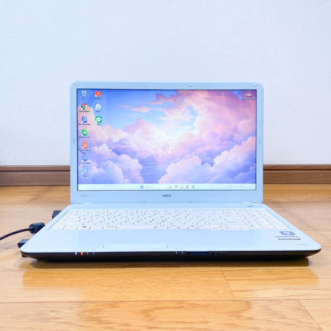 希少エアリーブルー✨Core i5 SSD256 メモリ8 NECノートパソコン