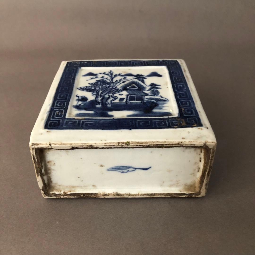 中国骨董　青華　染付　瓶