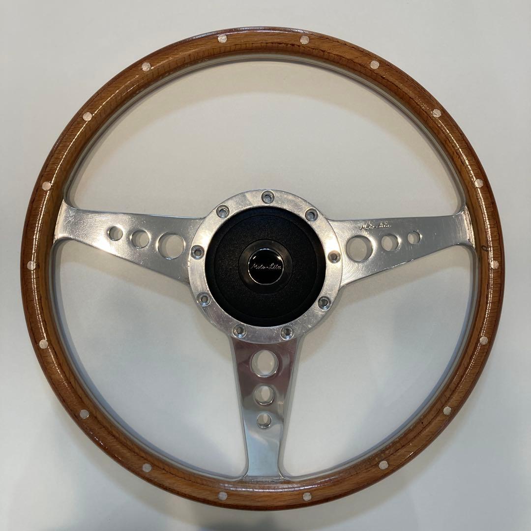 モトリタ　ウッドステアリング　１４インチ