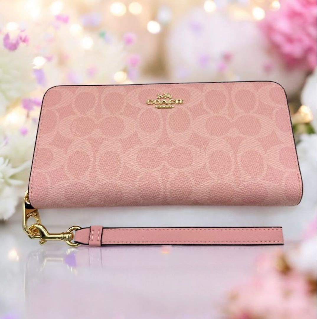 《新品》COACH 長財布ピンク《新品》