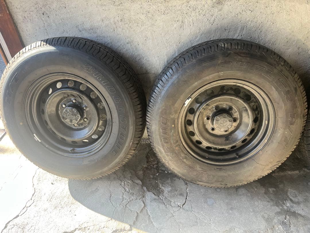 fjクルーザー純正ホイールタイヤセット　5本セット　引き取り限定で