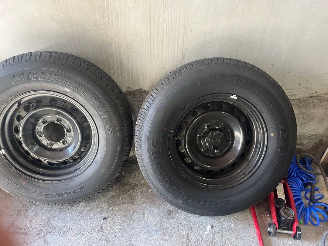 fjクルーザー純正ホイールタイヤセット　5本セット　引き取り限定で