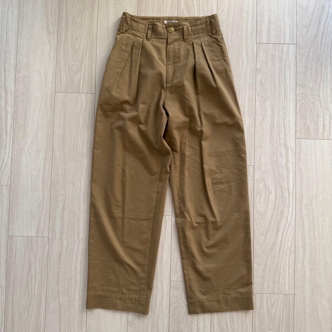 値下げ【オーラリー】SUPERFINEWOOLCOTTONTWILLSLACKS