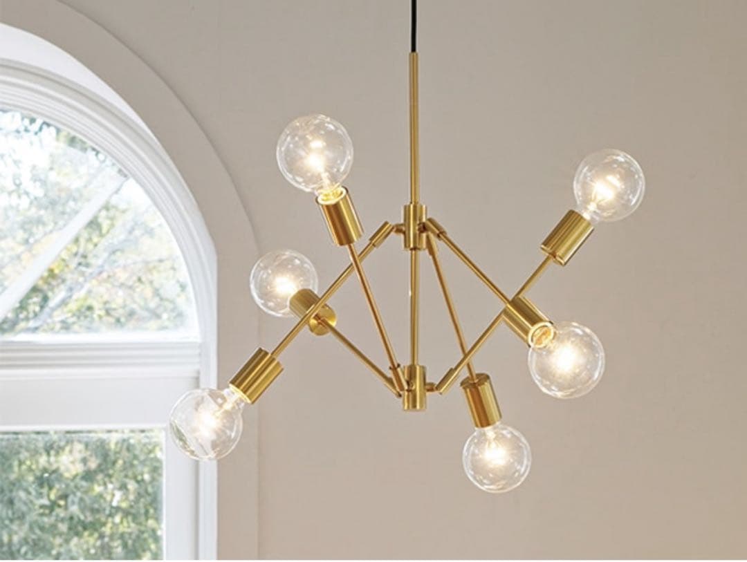 Gradiska グラディスカ ペンダントライト金色の6灯ペンダントライト