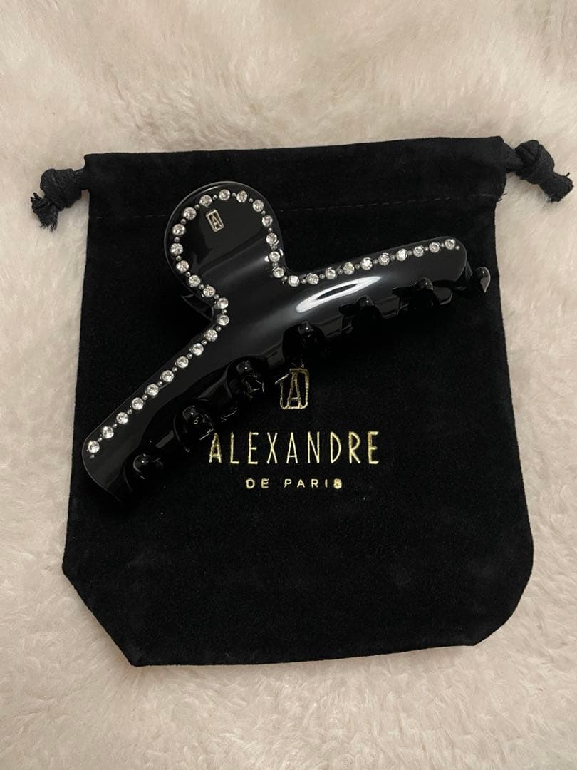 アレクサンドルドゥパリ　ヘアクリップ　ブラック　Ｌサイズ