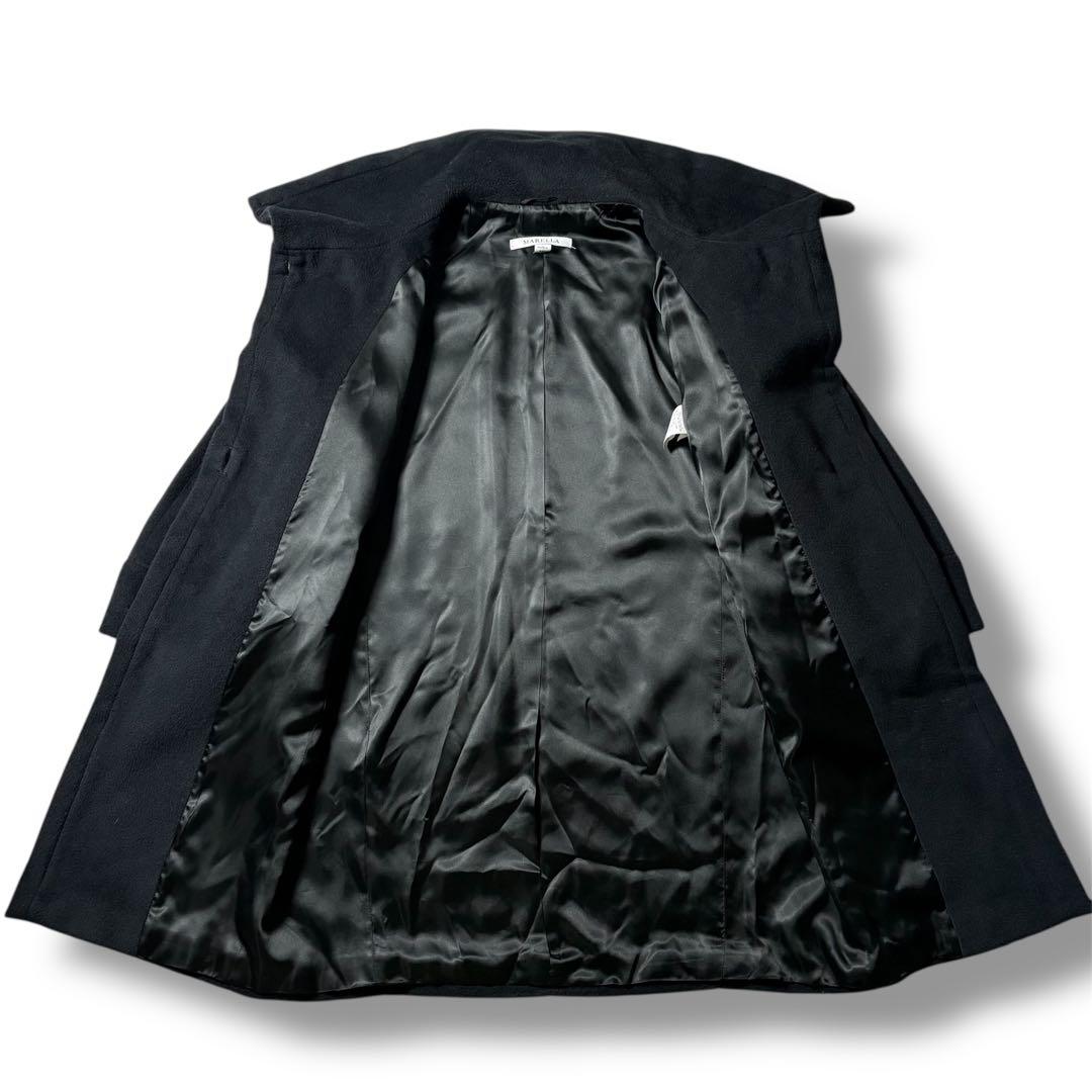 MaxMara MARELLA カシミヤ混 コート 大きいサイズ 42 黒