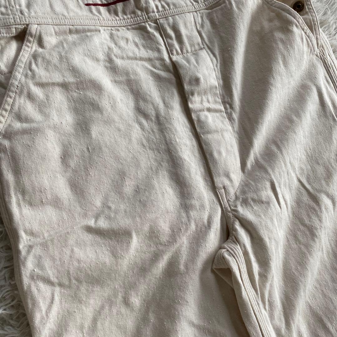 ウィアード weirdo WTCC ロゴ刺繍 アイボリー オーバーオール