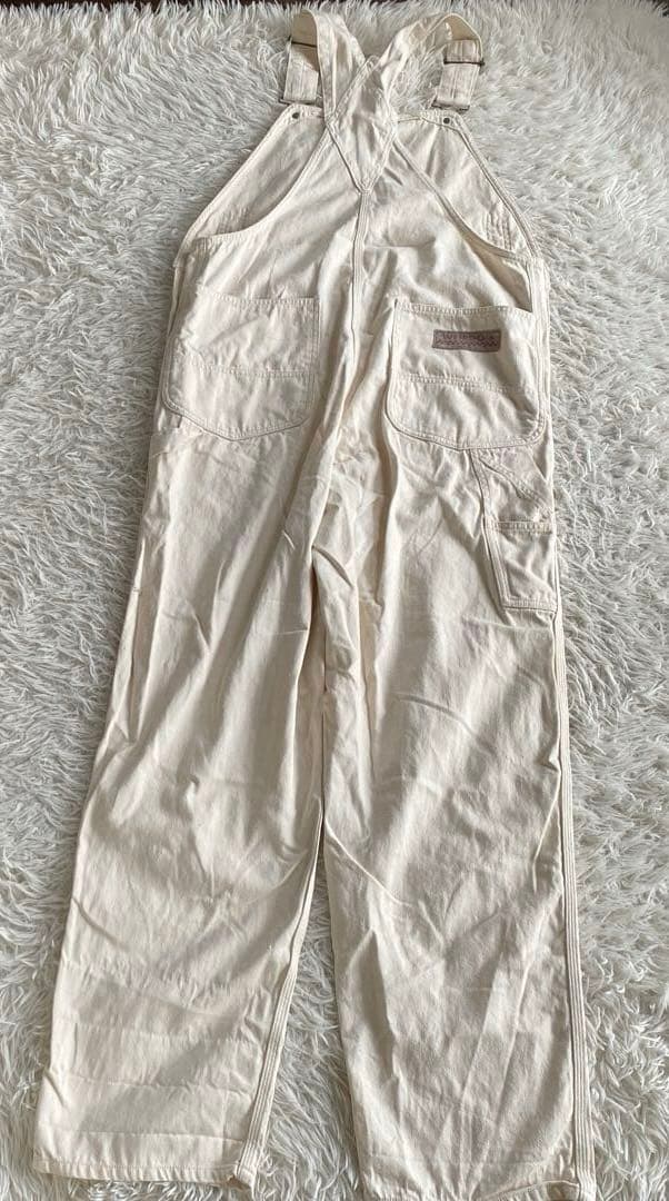 ウィアード weirdo WTCC ロゴ刺繍 アイボリー オーバーオール