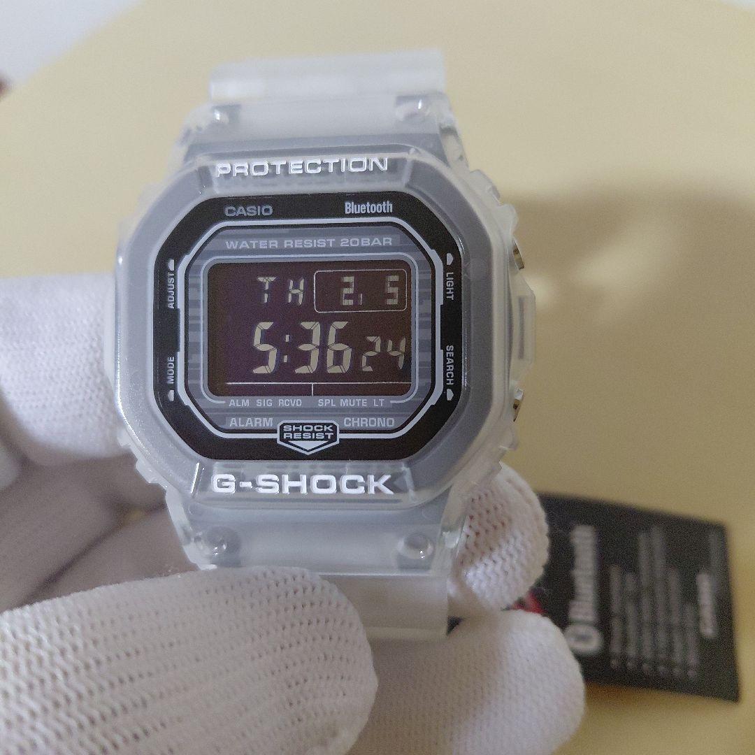 G-SHOCK Bluetooth 腕時計 クリア/ホワイト新品