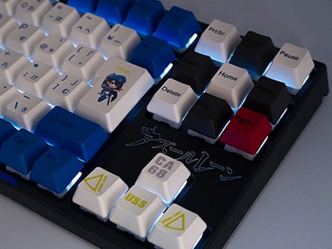 アズレン×ふもコレ ボルチモアモデル キーボード グリーン軸 VARMILO