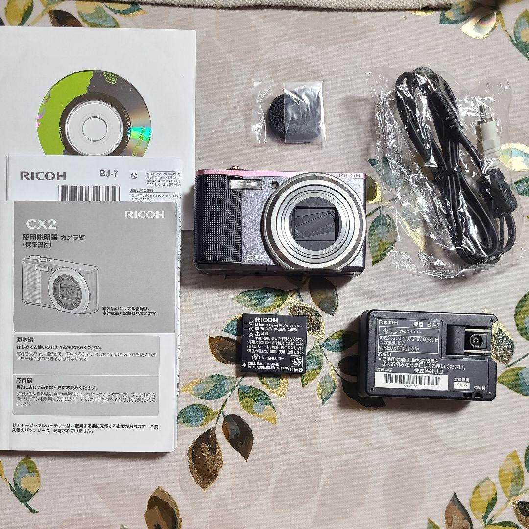 RICOH CX2 コンパクトデジタルカメラ ブラック×ピンク
