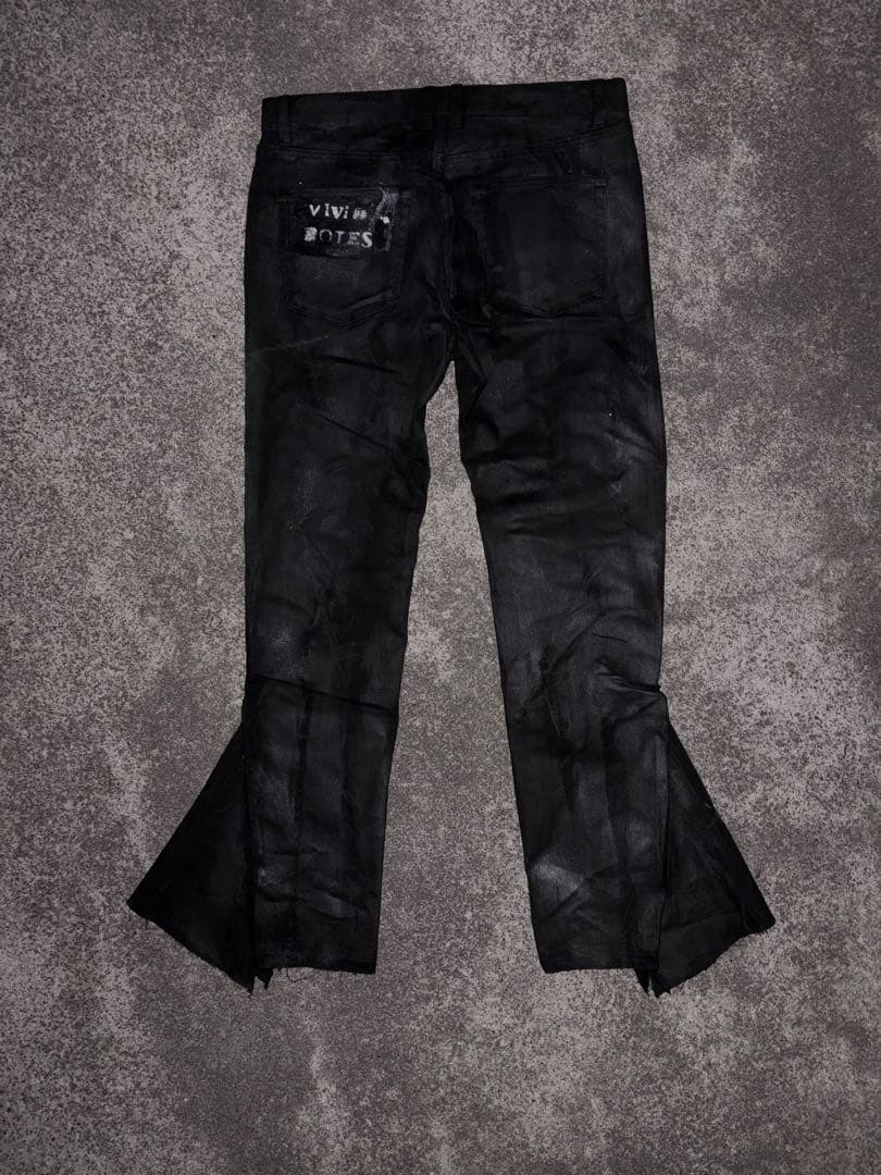 【archive】00sコーティングデニムパンツ ダークウェア エディ期 y2k
