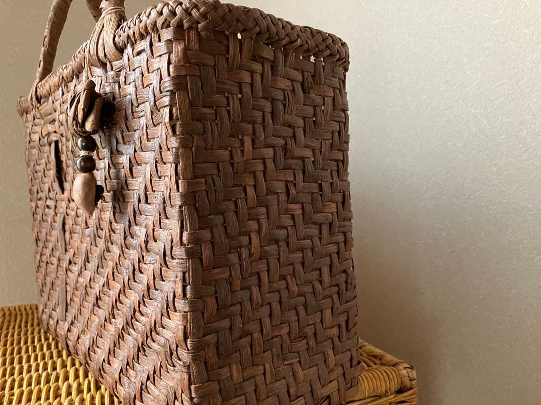 か*つ様 国産山葡萄バックとネックレス　バックチャーム3点セット