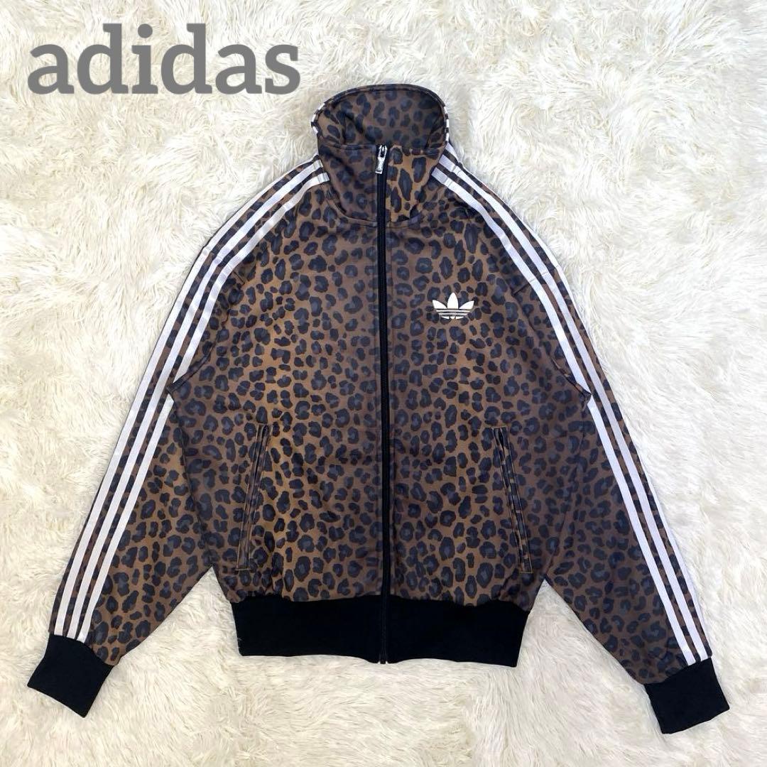 未使用級✨adidas 限定モデル レオパード トラックジャケット ヒョウ柄