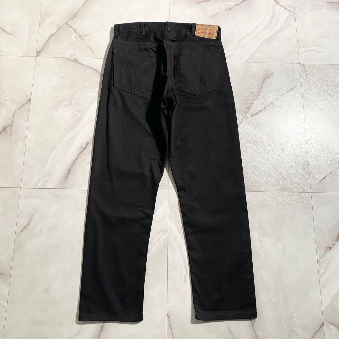 A18521 ウエアハウス 1096 ブラックピケパンツ W30