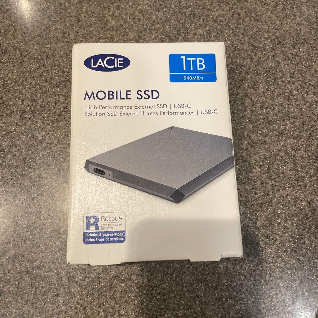 外付けハードディスク・ドライブ LACIE Mobile SSD 1TB USB-C
