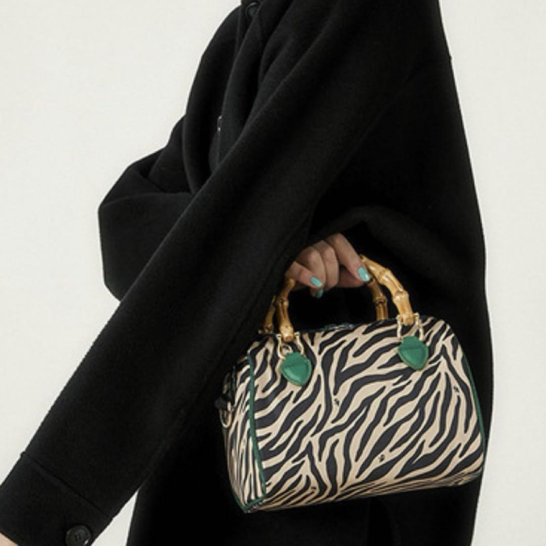 【極美品】LeSportsac アトリエ ゼブラ柄 ミニボストンバッグ