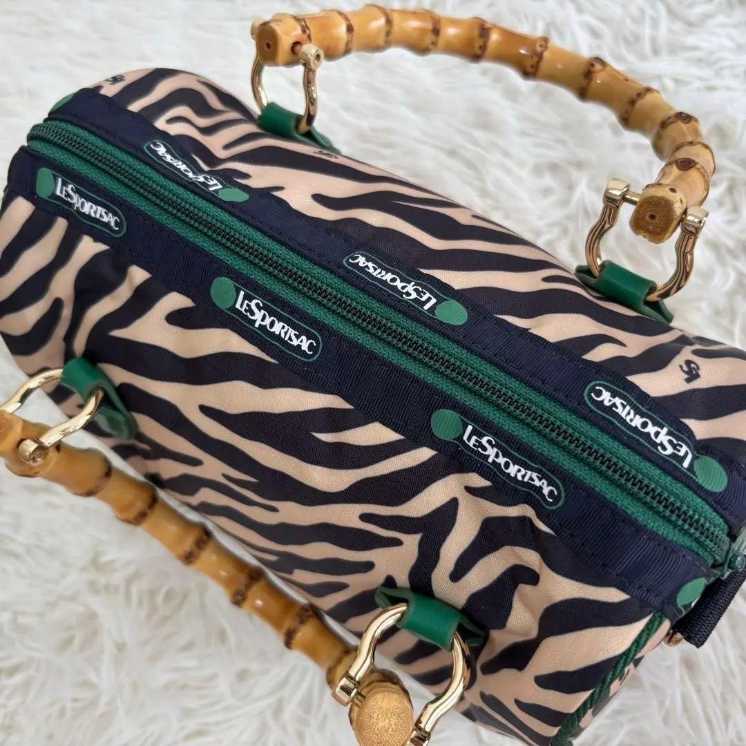 【極美品】LeSportsac アトリエ ゼブラ柄 ミニボストンバッグ