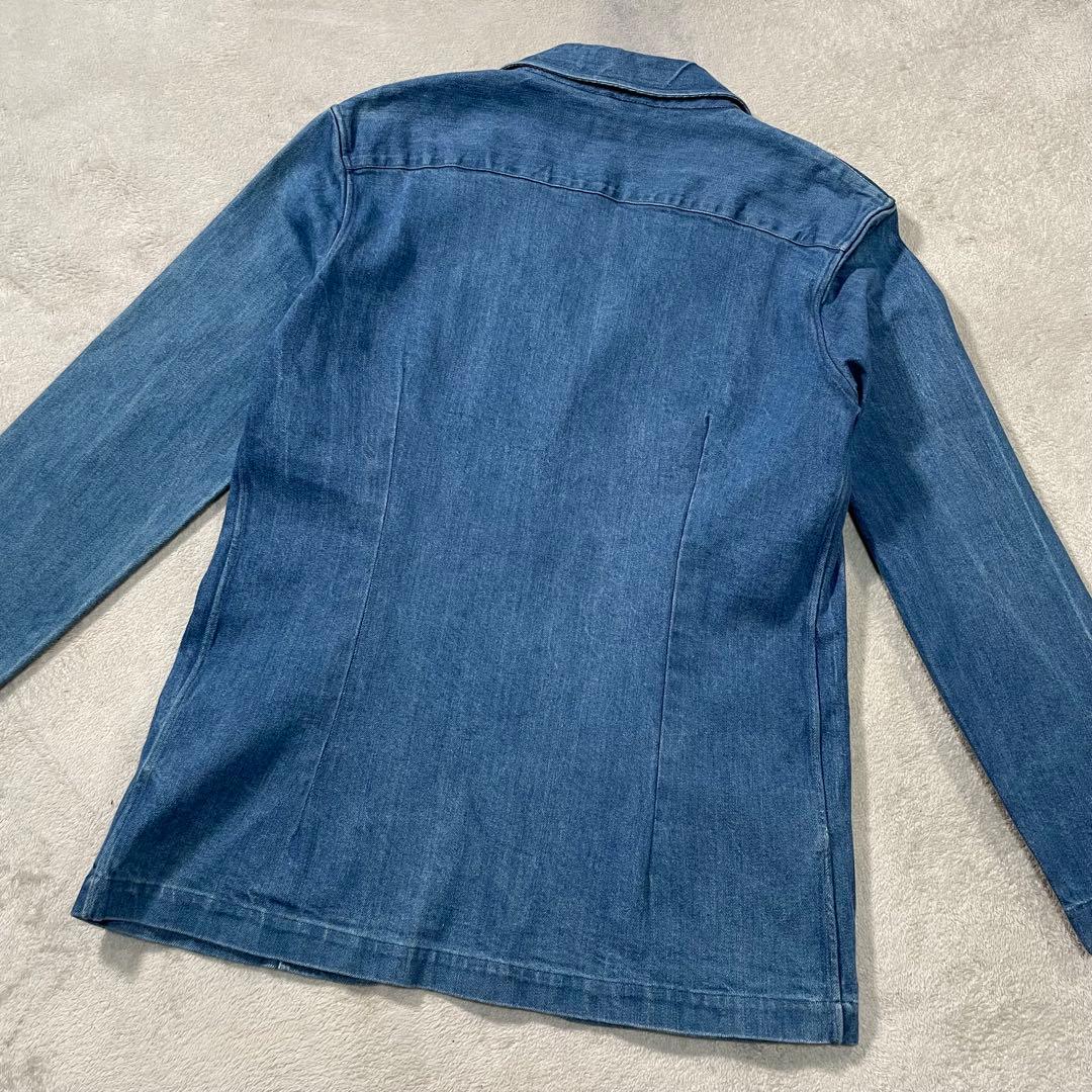 ラルディーニ　デニムテーラードジャケット シングルジャケット　ブルー　L