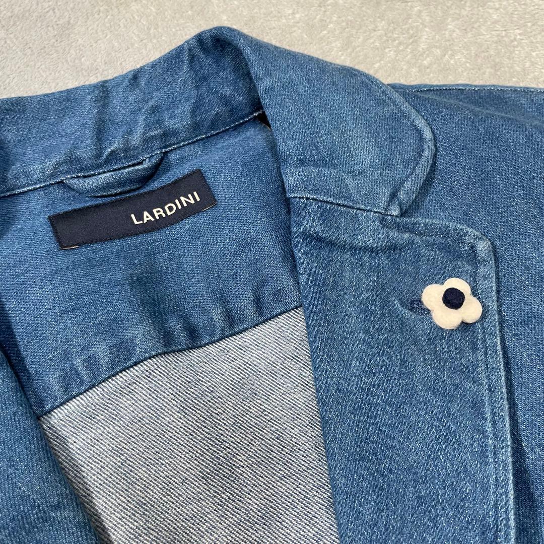 ラルディーニ　デニムテーラードジャケット シングルジャケット　ブルー　L