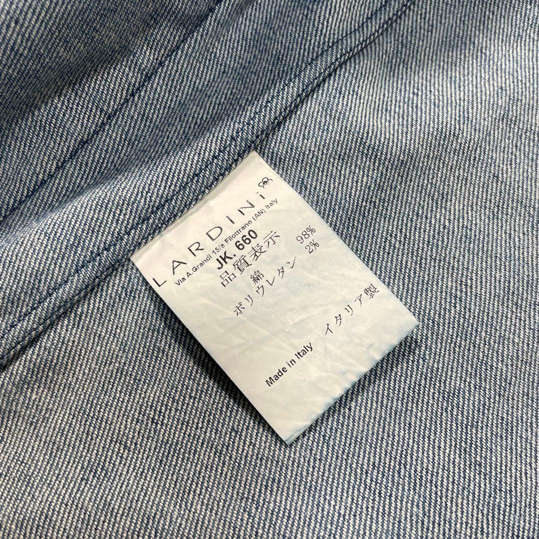 ラルディーニ　デニムテーラードジャケット シングルジャケット　ブルー　L