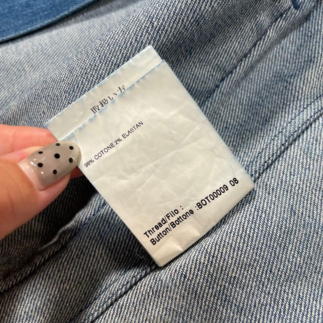 ラルディーニ　デニムテーラードジャケット シングルジャケット　ブルー　L