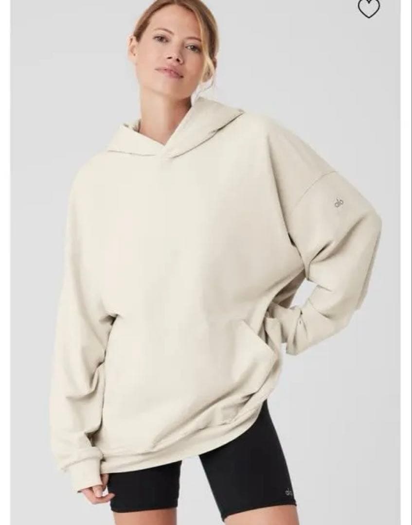 アローヨガ　Double Take Hoodie Bone Ｍ