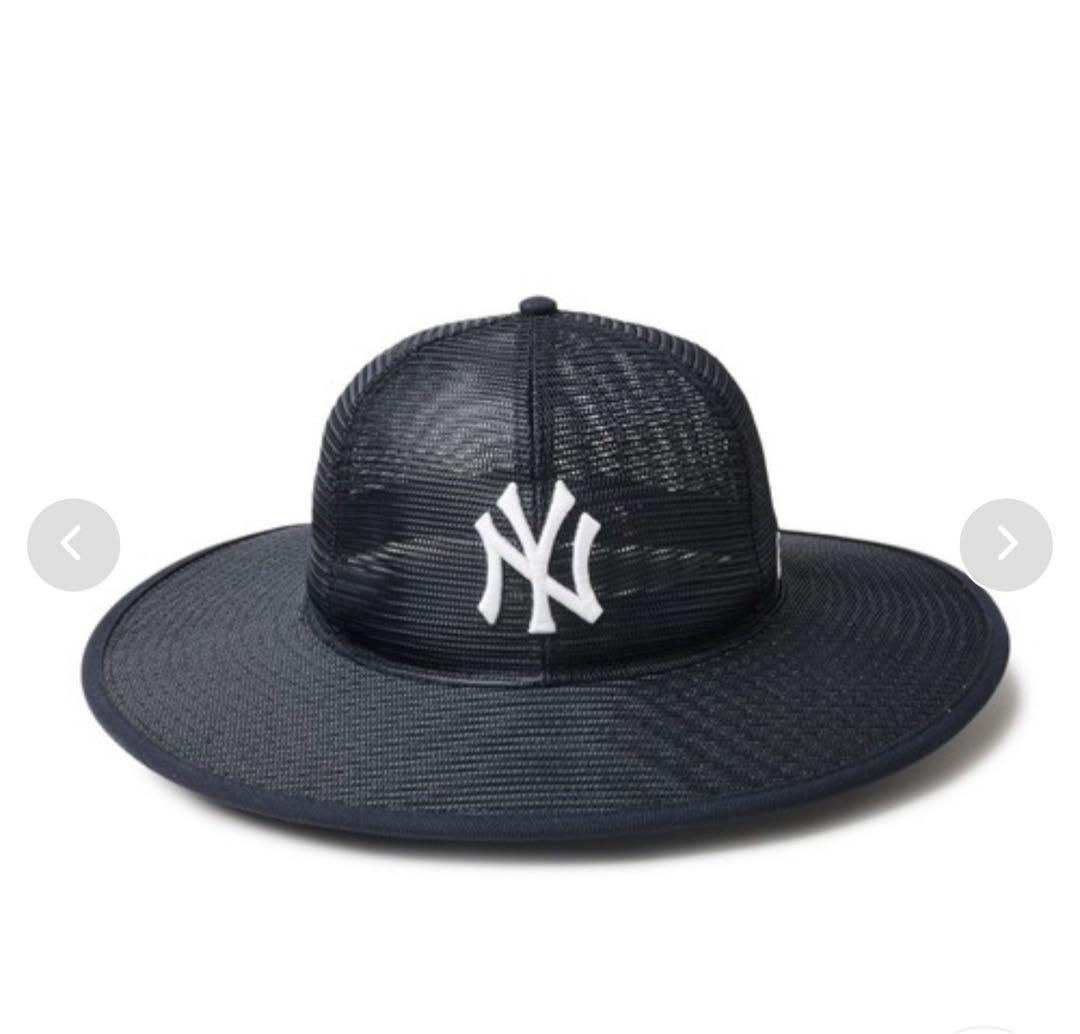 NEW ERA ヤンキース　ロングブリムメッシュハット