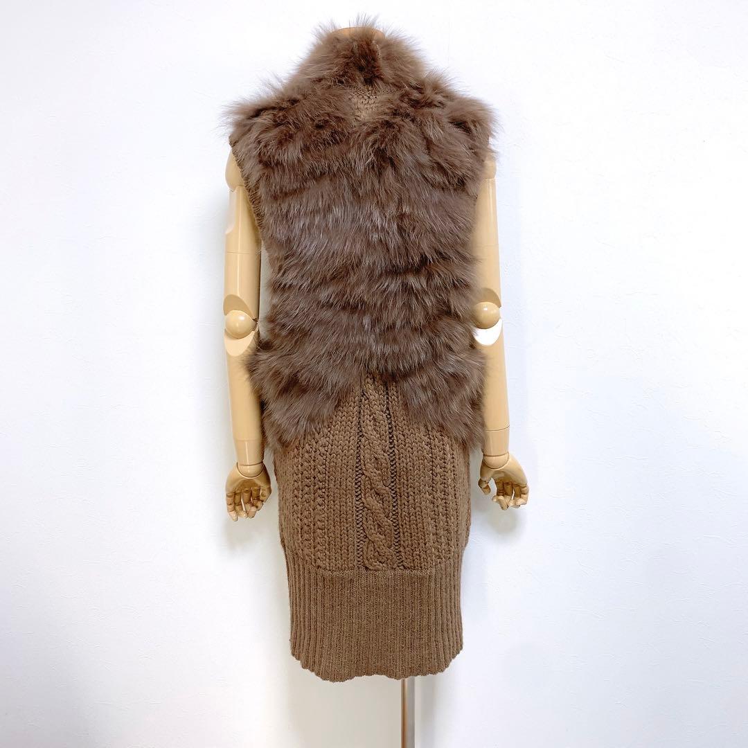 【美品✨】定価70,000円❤️ダブルスタンダードクロージング✨リアルファーベスト