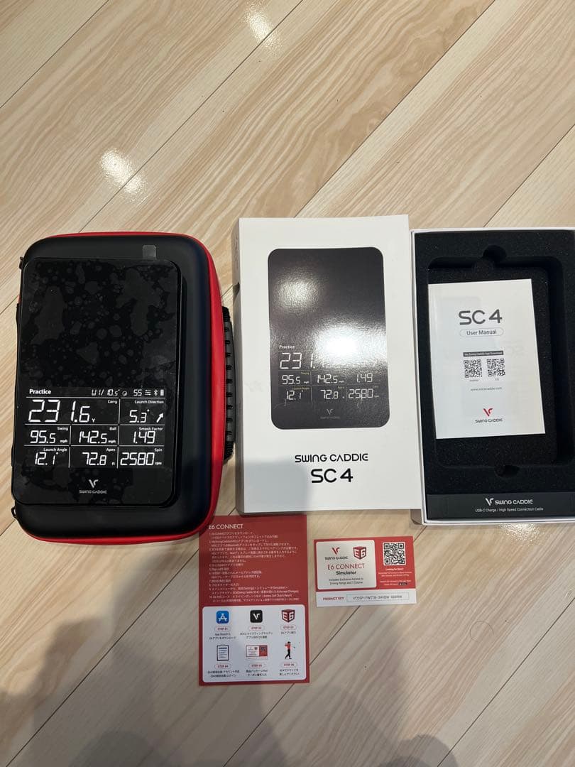 SWING CADDIE SC4 別売ケース付き ボイスキャディ　弾道測定器