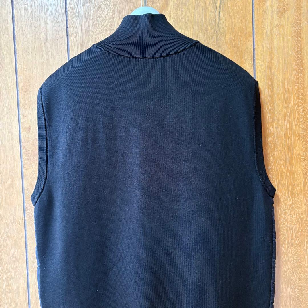 【美品】MONCLER モンクレール ニット切替ダウンジップアップベスト