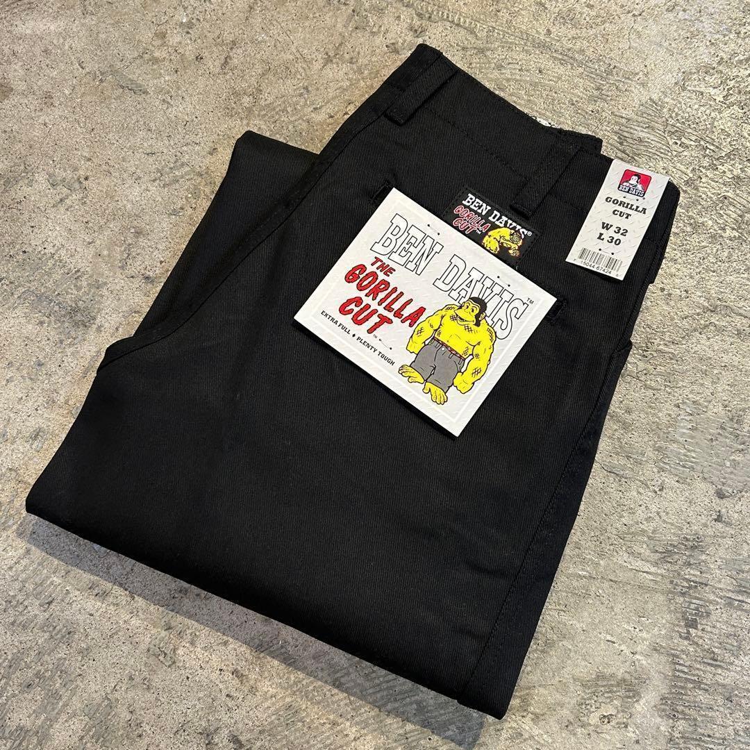 新品 BENDAVIS GORILLA CUT ゴリラカットパンツ 黒 W32