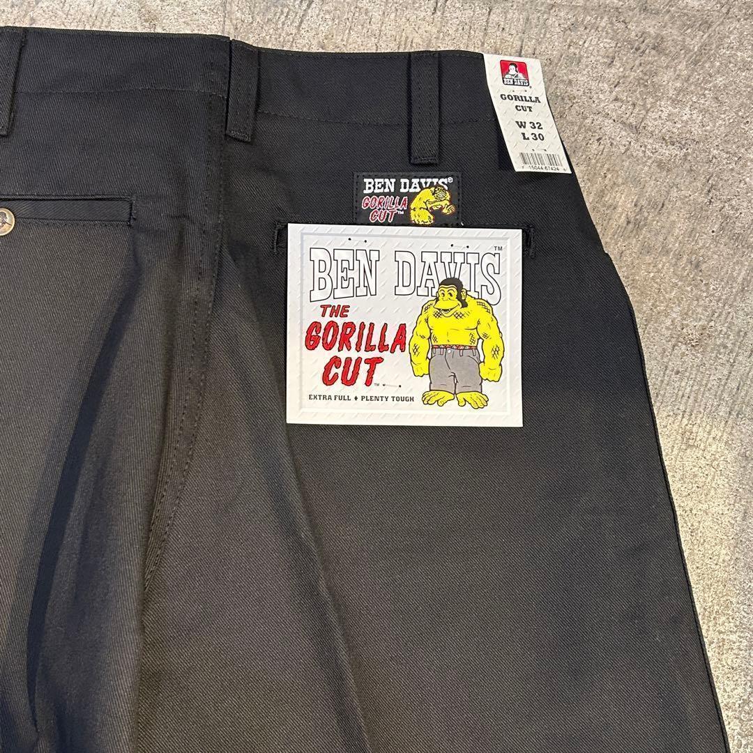 新品 BENDAVIS GORILLA CUT ゴリラカットパンツ 黒 W32