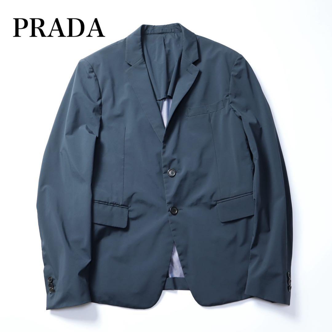 PRADA プラダ　ナイロン　テーラードジャケット ネイビー　メンズ　スポーツ