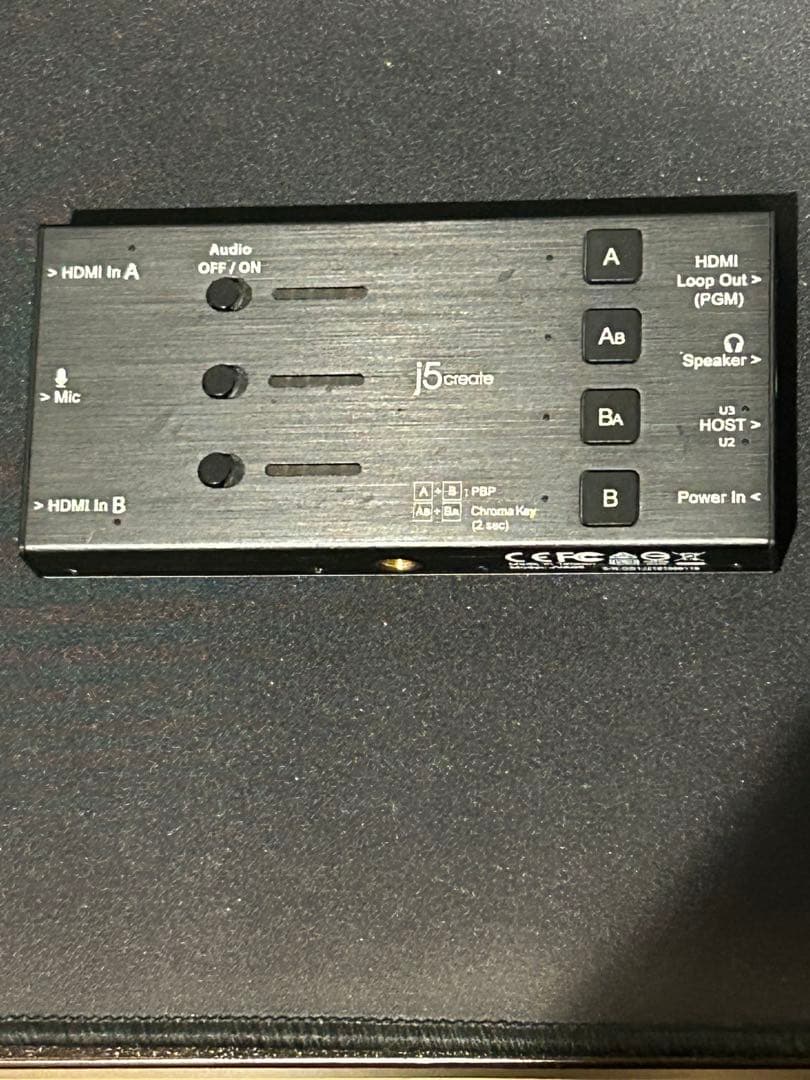 j5create デュアルHDMI キャプチャーボード