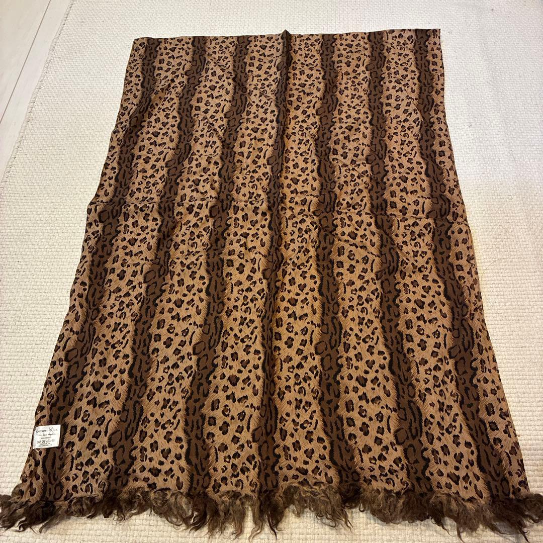 ナンバーナイン レオパード柄　シルク スカーフ