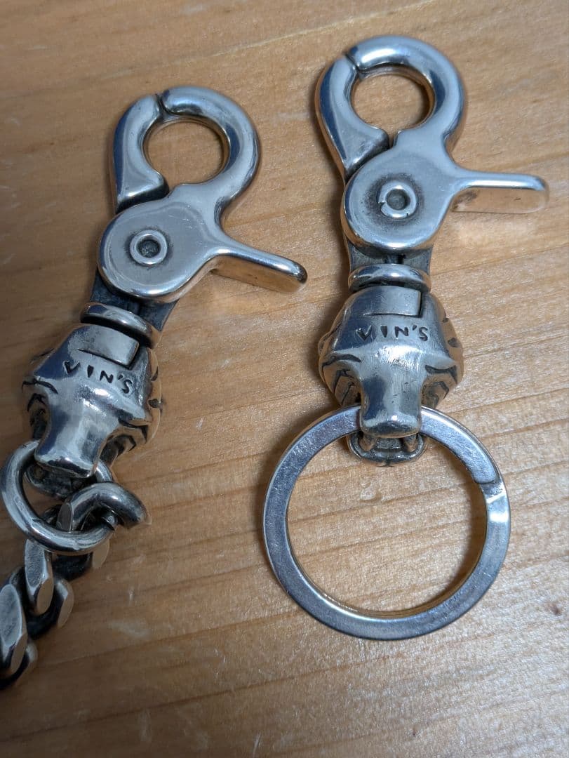 Tiger Wallet Chain(SILVER Plating)&キーフック