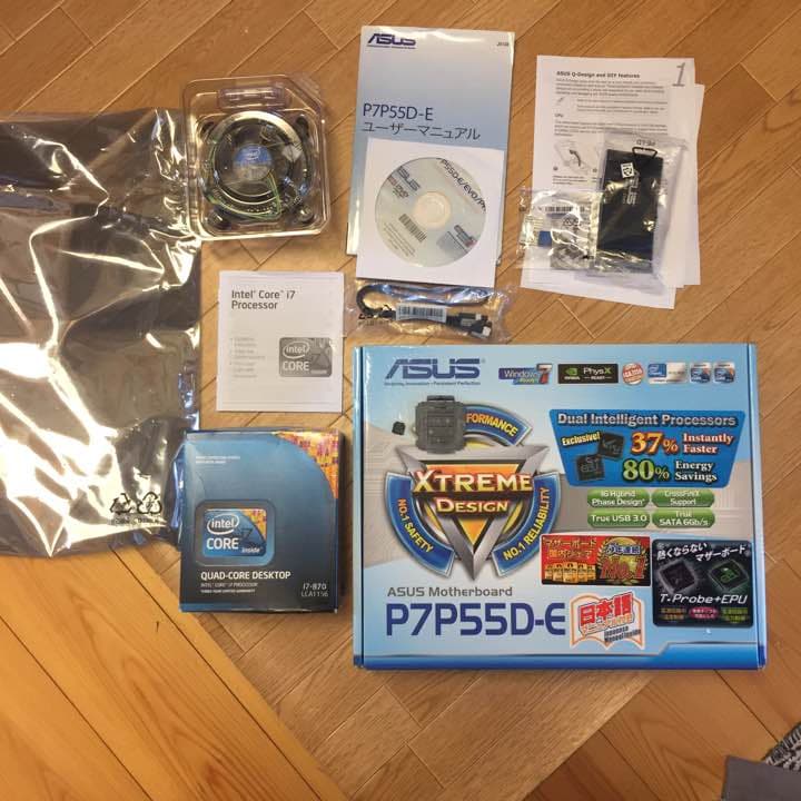 マザーボードとCPUのセット