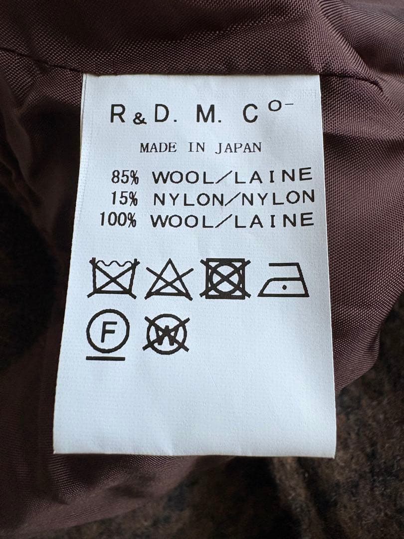 R&D.M.Co. チェック柄ジャケット Mサイズ
