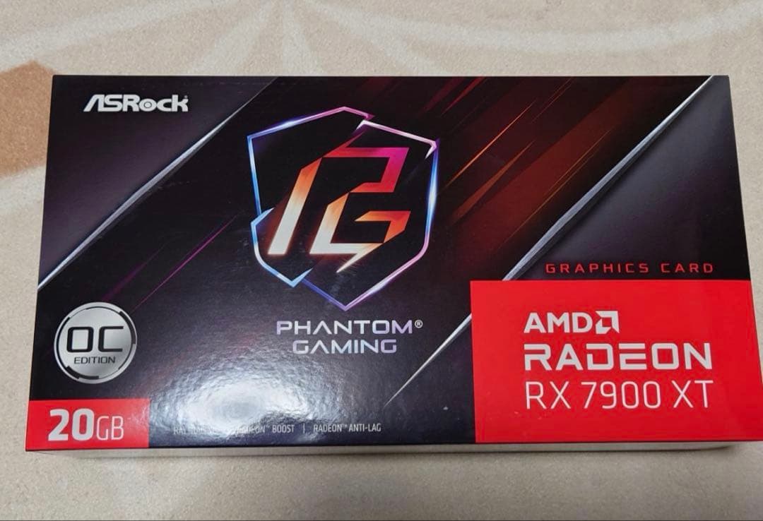 グラフィックボード・グラボ・ビデオカード Radeon RX7900XT Phantom Gaming 20GB OC
