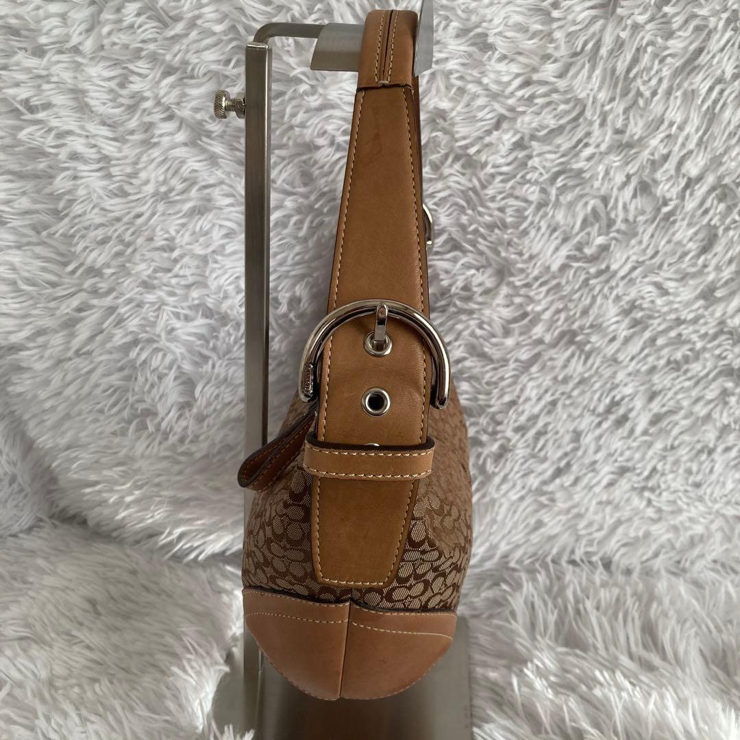 COACH コーチ ワンショルダー ハンドバッグ　ハーフムーン シグネチャー