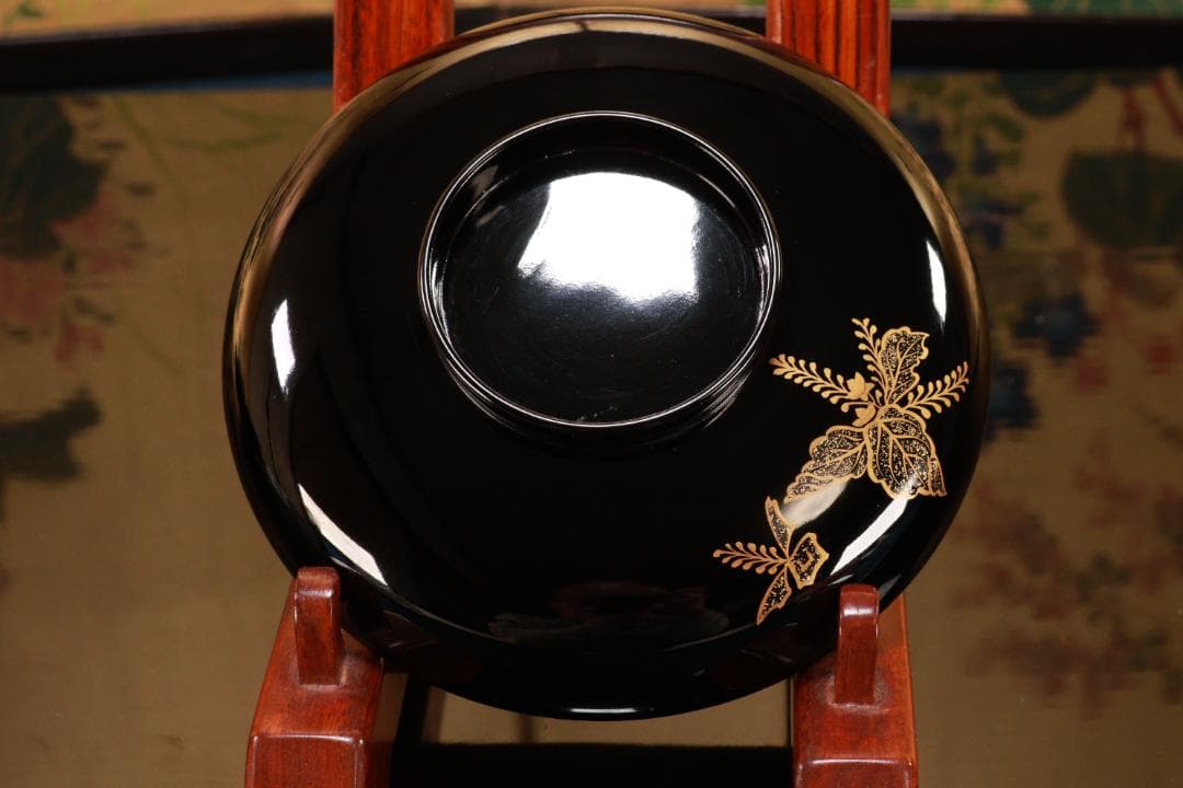 tatsuya　BJ133　時代輪島　加賀蒔絵　鶏図　吸物椀　十一客　木製